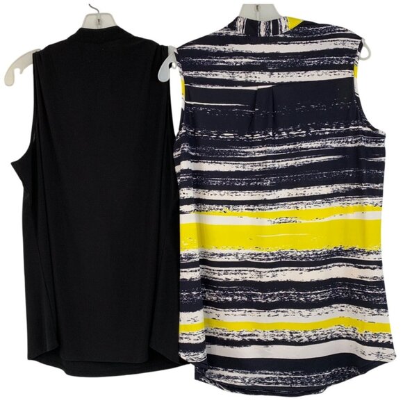 Set Of 2 PerSeption Womens Tops XL SL Stretch 8838 Resort Vacay - Picture 2 of 13